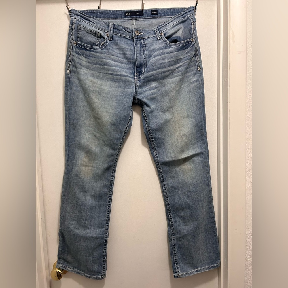 BKE Light Blue Straight Jeans